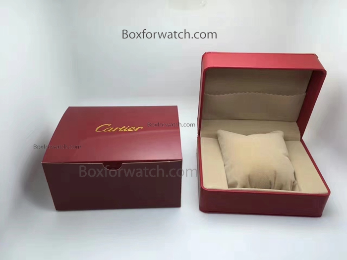 Cartier Replacement Watch Box - Red & Brown Box